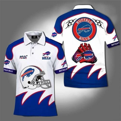 100th Nfl Buffalo Bills For Football Fan 3D All Over Print Polo Shirt