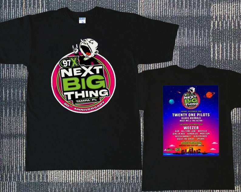 97X Next Big Thing Festival Dec 2021 T Shirt
