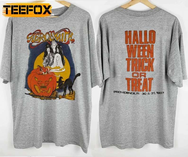 Aerosmith Halloween Providence RI 30-31, 1987 Tour T-Shirt
