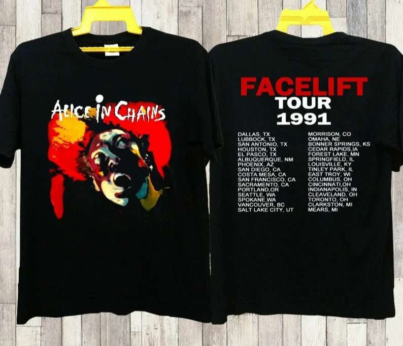 Alice In Chains Facelift Tour 1991 T-Shirt