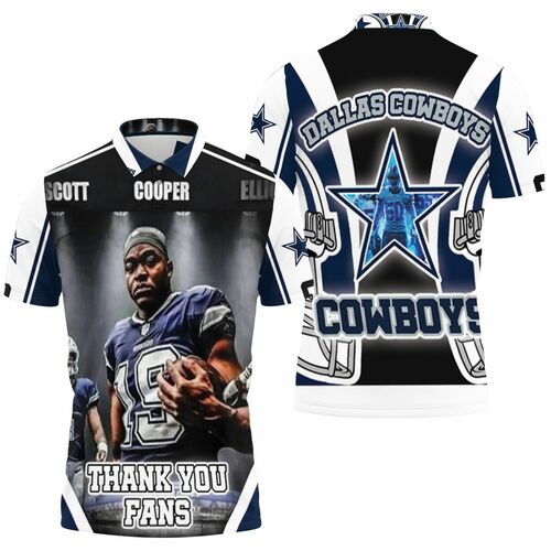 Amari Cooper #19 Dallas Cowboys Nfc East Division Champions Super Bowl 3D All Over Print Polo Shirt