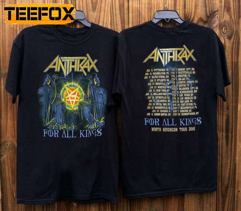 Anthrax For All Kings North American 2016 Tour T-Shirt