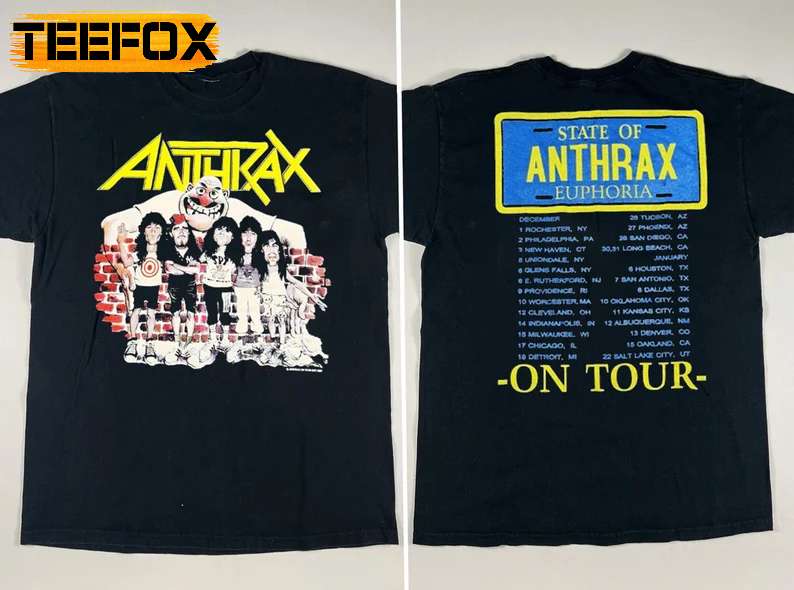 Anthrax On Tour 1987 Unisex T-Shirt