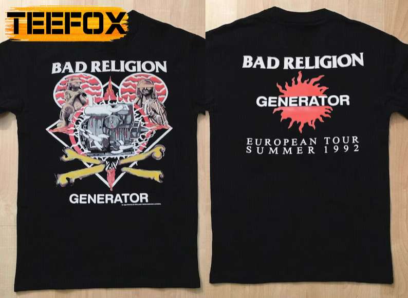 Bad Religion Generator Summer Tour 1992 T-Shirt