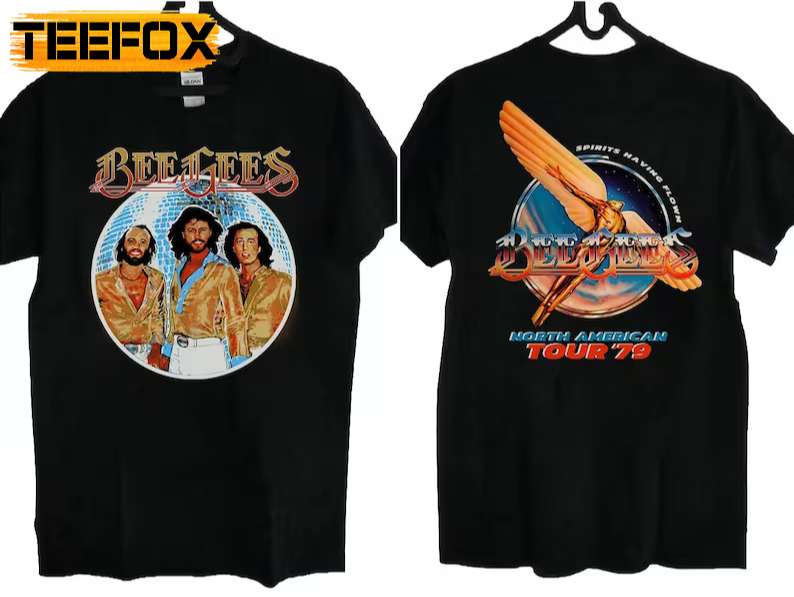 Bee Gees Spirits Having Flown North American Tour 1979 T-Shirt