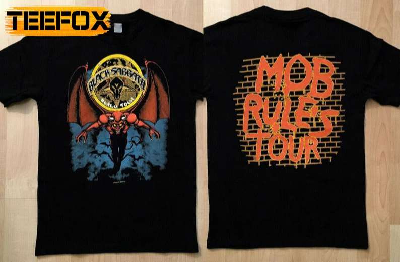 Black Sabbath Mob Rules Tour 1981 T-Shirt
