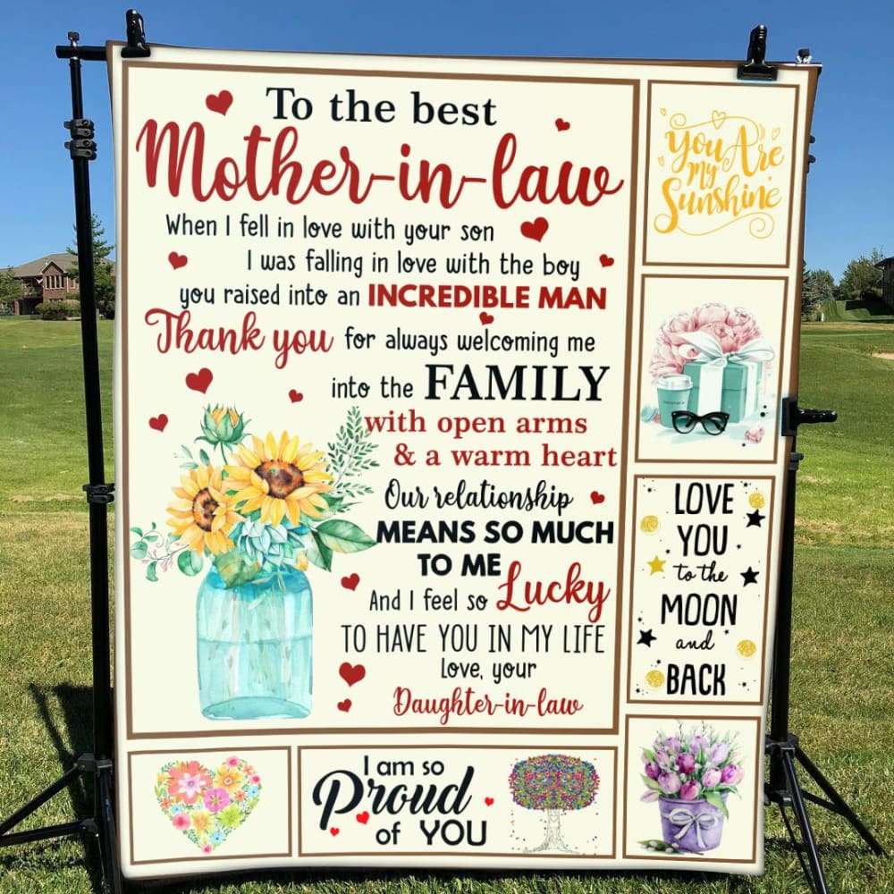 Blanket Daughter-In-Law To Mother-In-Law Flower Art When I Fell In Love