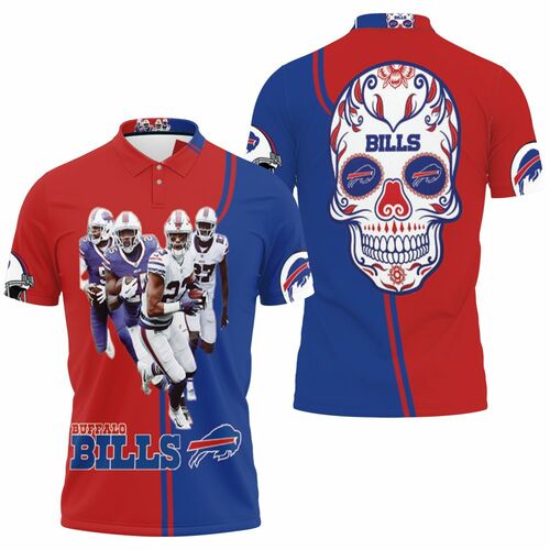 Buffalo Bills Afc East Division Champions Poco Loco Skull 3D All Over Print Polo Shirt