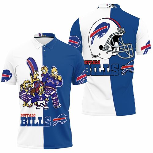 Buffalo Bills The Simpsons Family Fan Afc East Division 2020 Champs 3D All Over Print Polo Shirt