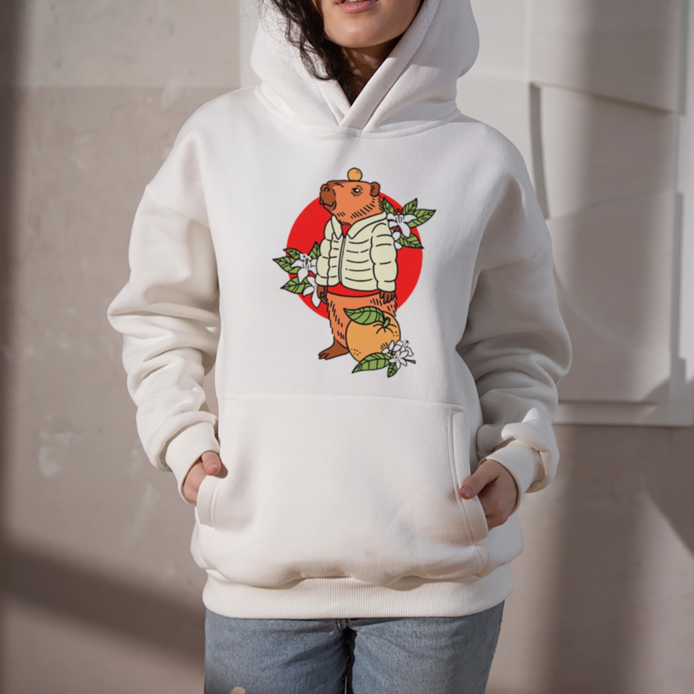 Capybara Oranges shirt 5 Hoodie