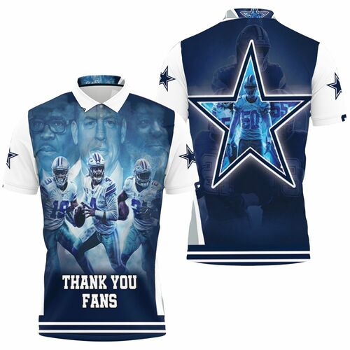 Dallas Cowboy Super Bowl Nfc East Division Champions Thank You Fans 3D All Over Print Polo Shirt