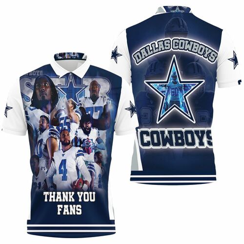 Dallas Cowboy Super Nfc East Division Champions Super Bowl Thank You Fans 3D All Over Print Polo Shirt