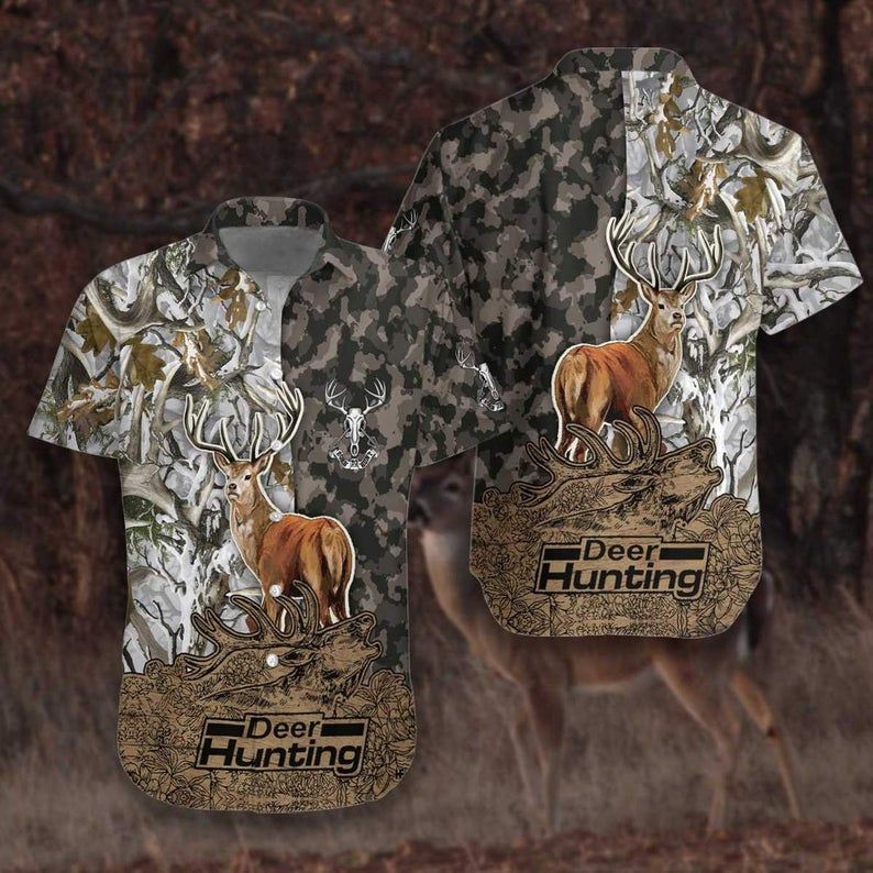 Deer Camouflage Bow Hunting Multicolor Best Design Hawaiian Shirt 1 Deer Camouflage Bow Hunting Multicolor Best Design Hawaiian Shirt