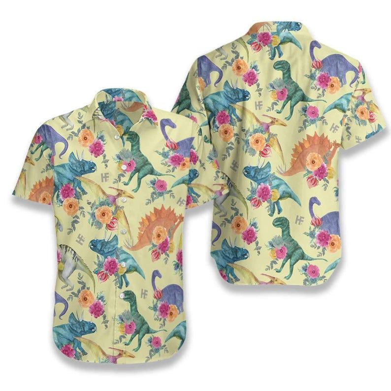 Dinosaurs Multicolor Best Design Hawaiian Shirt 1 Dinosaurs Multicolor Best Design Hawaiian Shirt