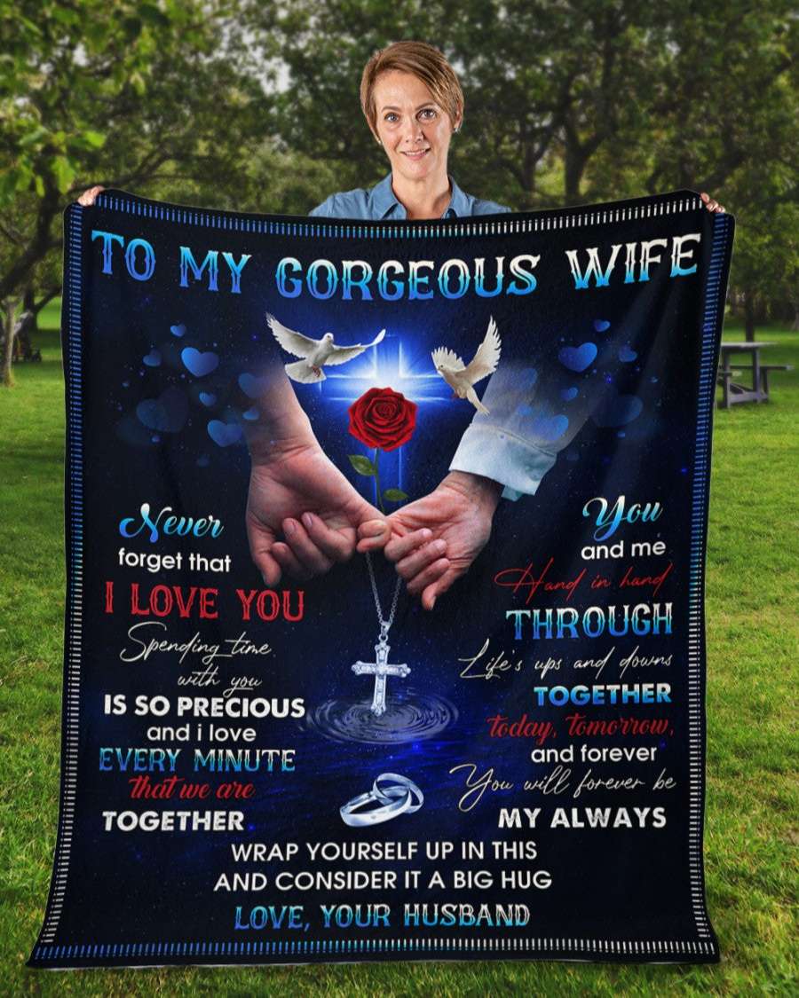 Dove Couple Spend Time With You To My Wife Blanket Personalized Gift For Wife