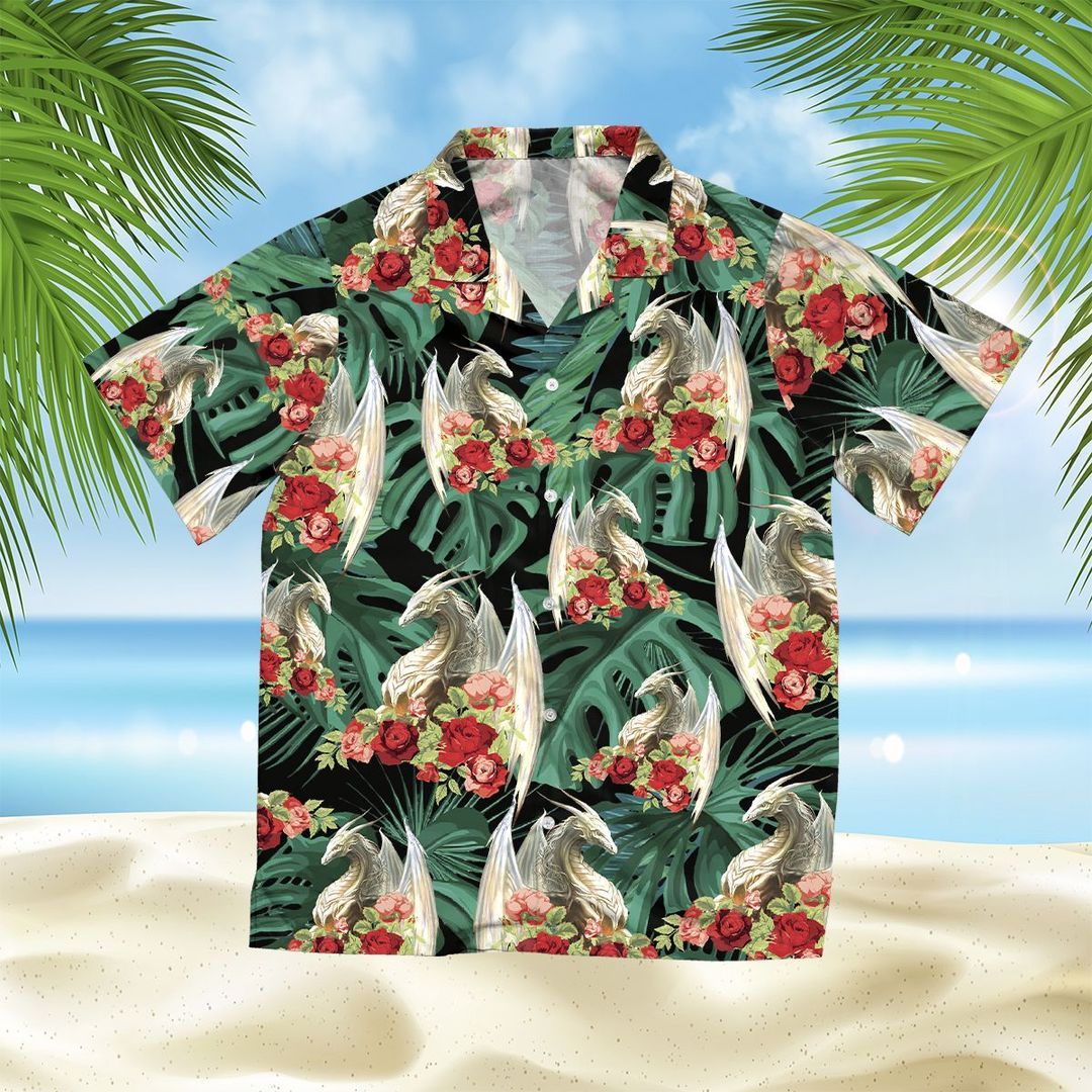 Dragon Green High Quality Hawaiian Shirt 1 Dragon Green High Quality Hawaiian Shirt