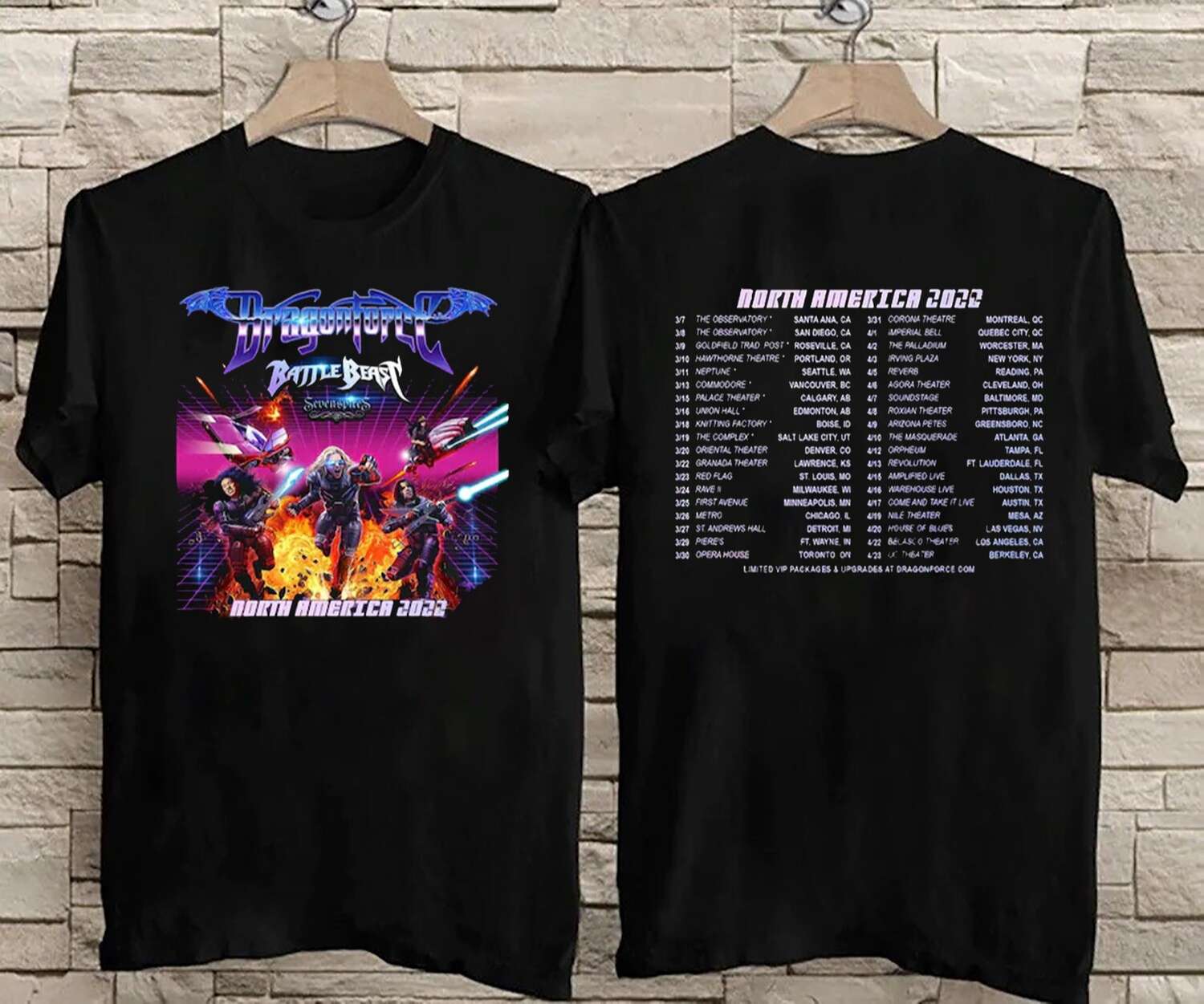 DragonForce North America 2022 Tour T-Shirt