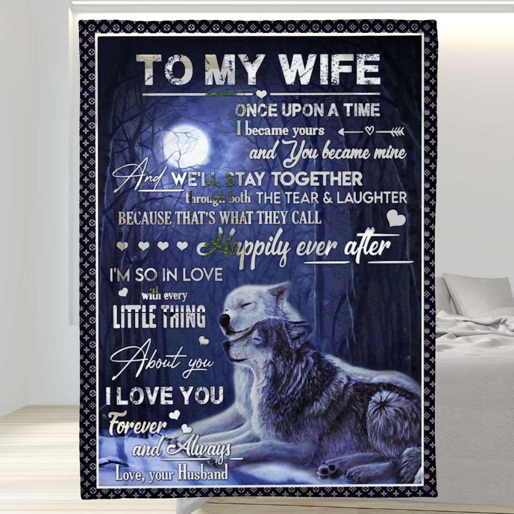 Every Little Thing In Love With You To My Wife Blanket Personalized Gift For Wife