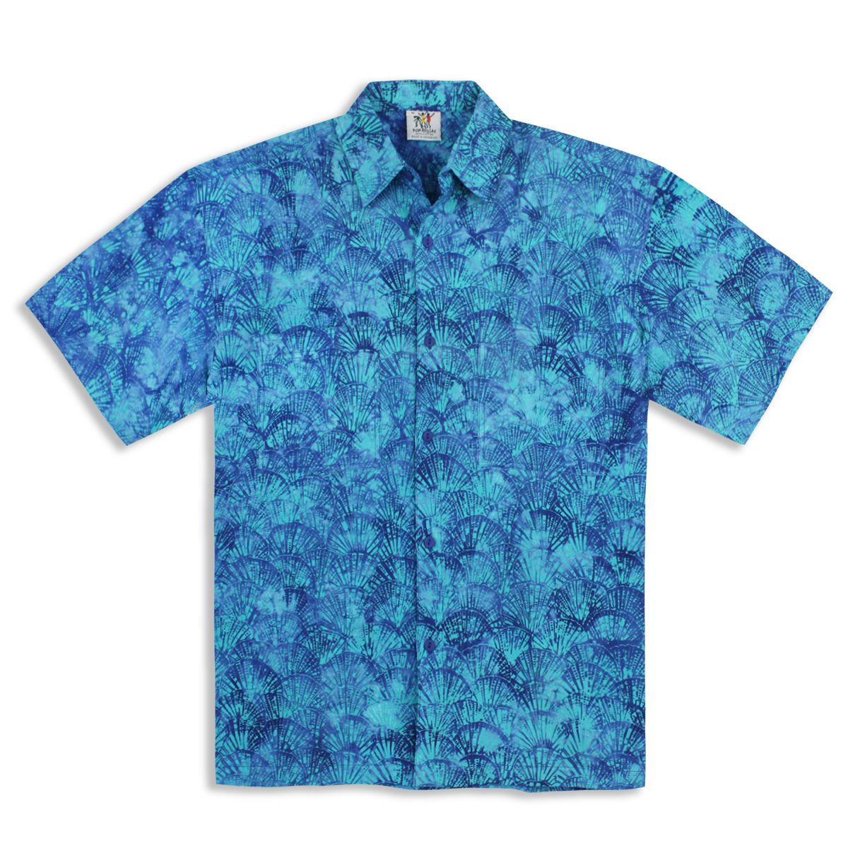 Fan Shells Blue Awesome Design Hawaiian Shirt 1 Fan Shells Blue Awesome Design Hawaiian Shirt
