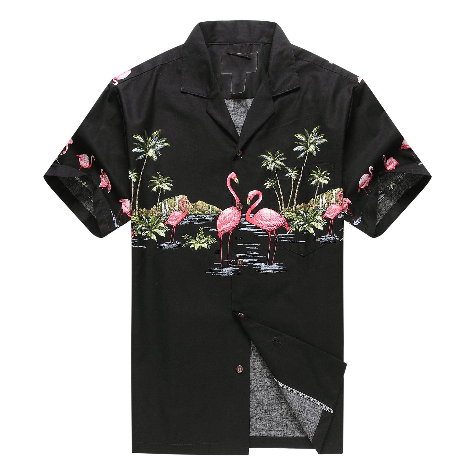 Flamingos Black Amazing Design Hawaiian Shirt 1 Flamingos Black Amazing Design Hawaiian Shirt