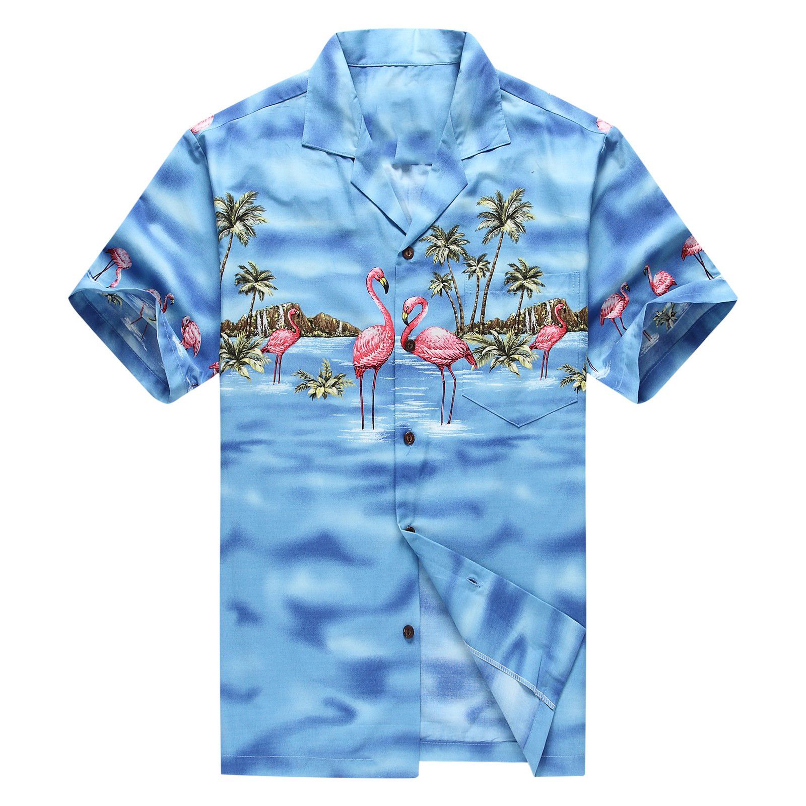 Flamingos Blue Amazing Design Hawaiian Shirt 1 Flamingos Blue Amazing Design Hawaiian Shirt