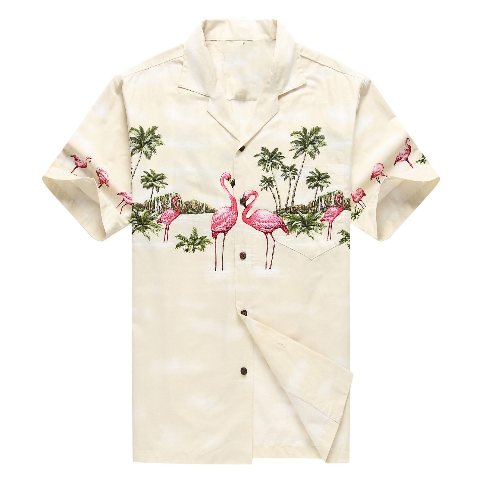 Flamingos Tan Amazing Design Hawaiian Shirt 1 Flamingos Tan Amazing Design Hawaiian Shirt