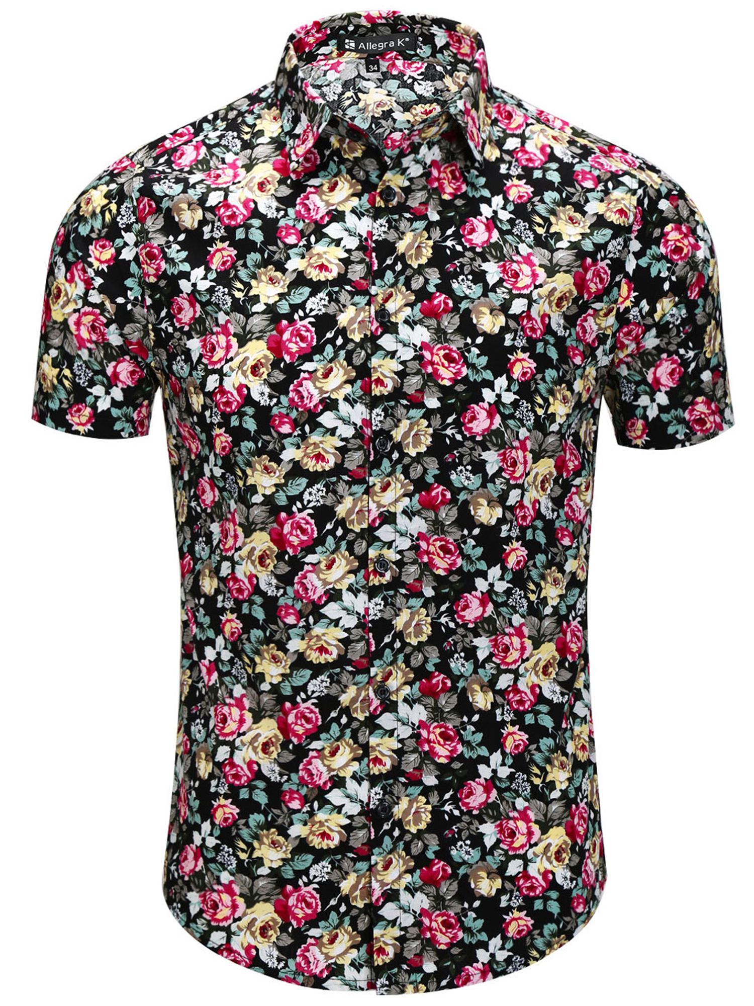 Floral Black Nice Design Hawaiian Shirt 1 Floral Black Nice Design Hawaiian Shirt