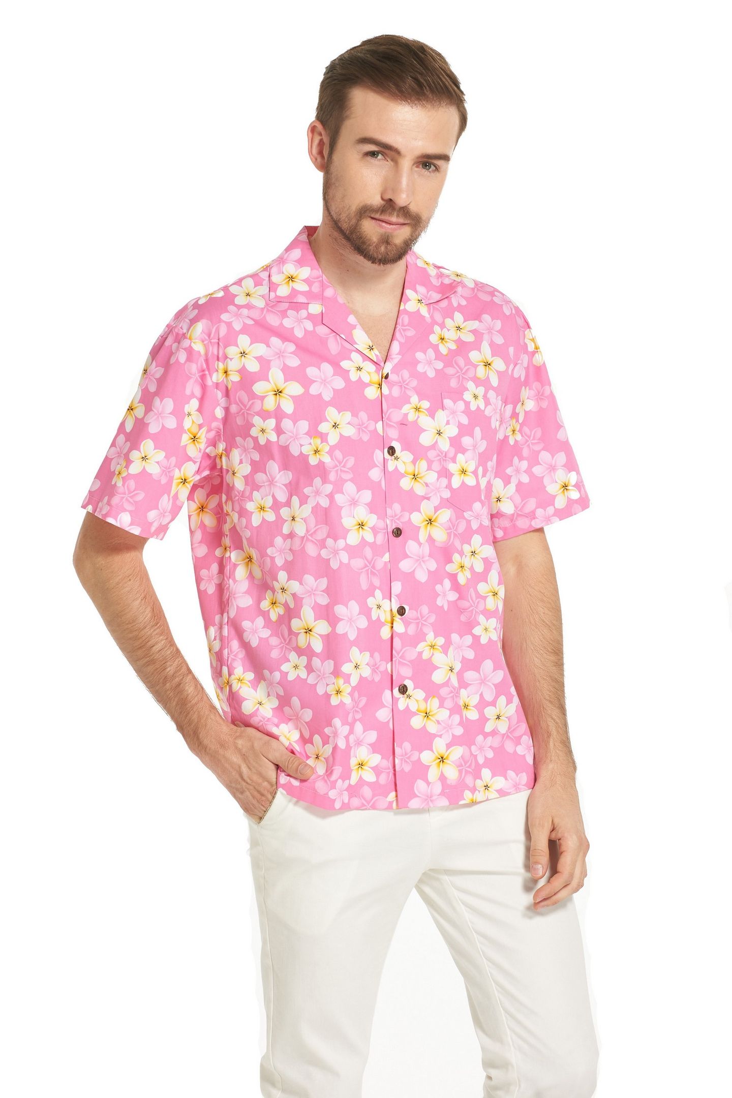 Flower Pink Unique Design Hawaiian Shirt 1 Flower Pink Unique Design Hawaiian Shirt