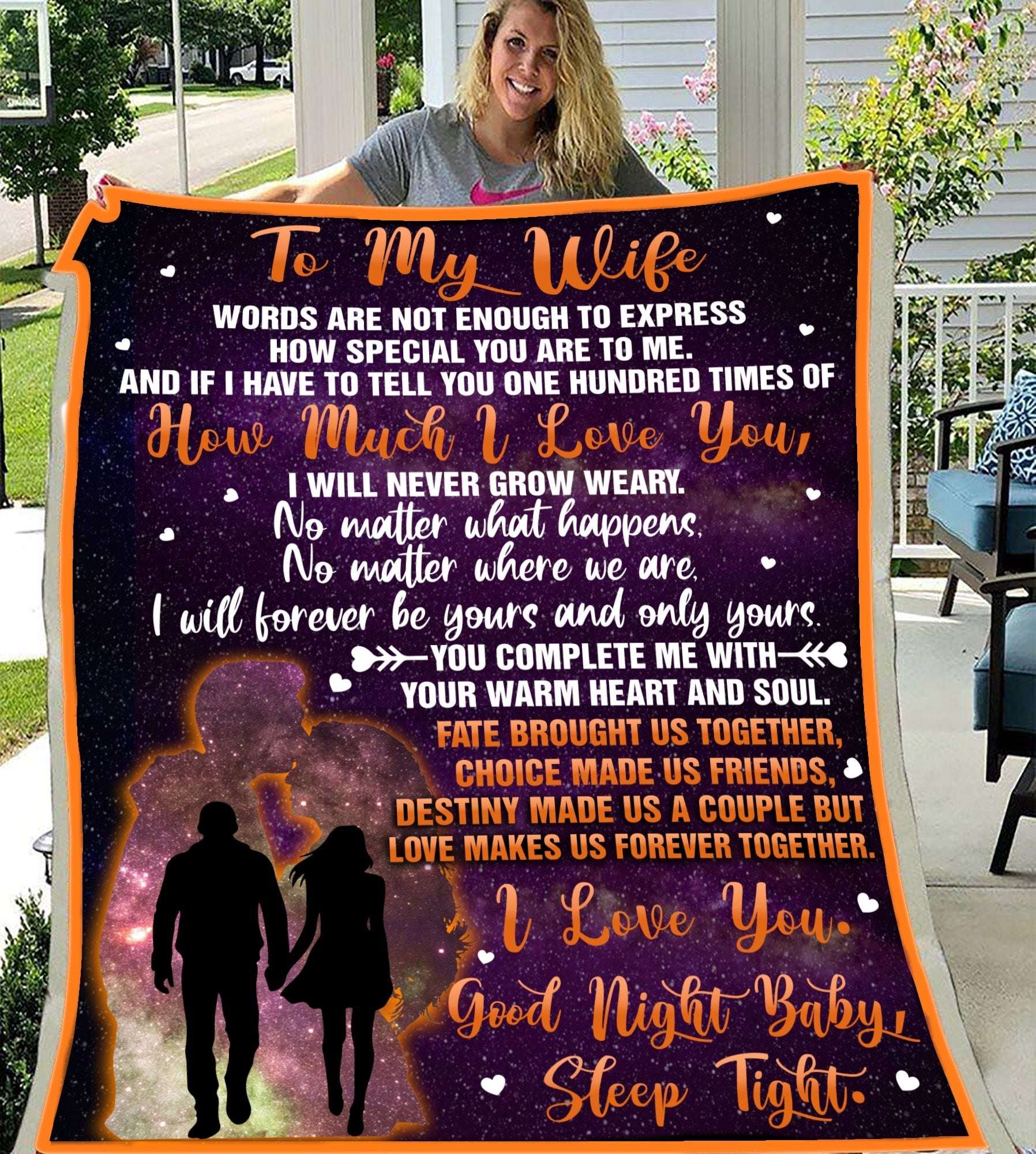 Forever Be Yours And Only Yours To My Wife Blanket Best Gift For Wife