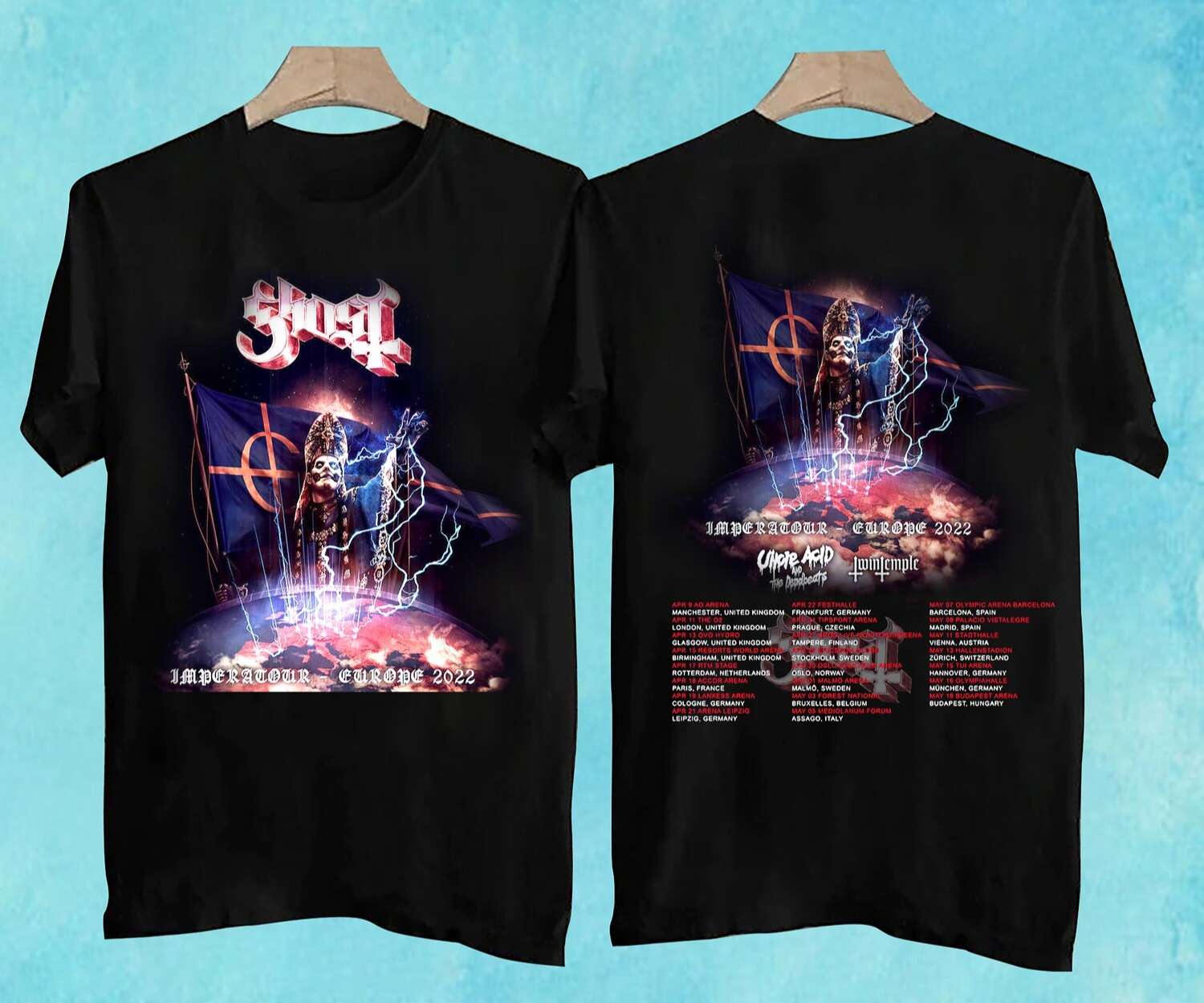 Ghost Imperatour Europe Tour 2022 T-Shirt