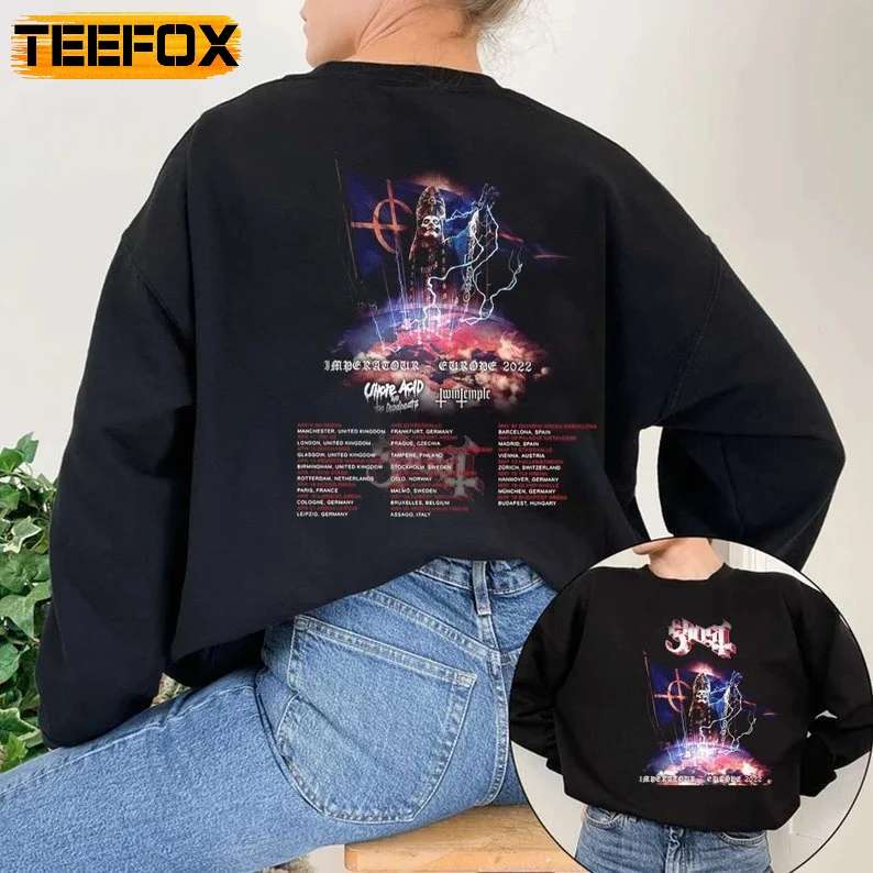 Ghost North American Tour 2022 Concert Rock Band T-Shirt