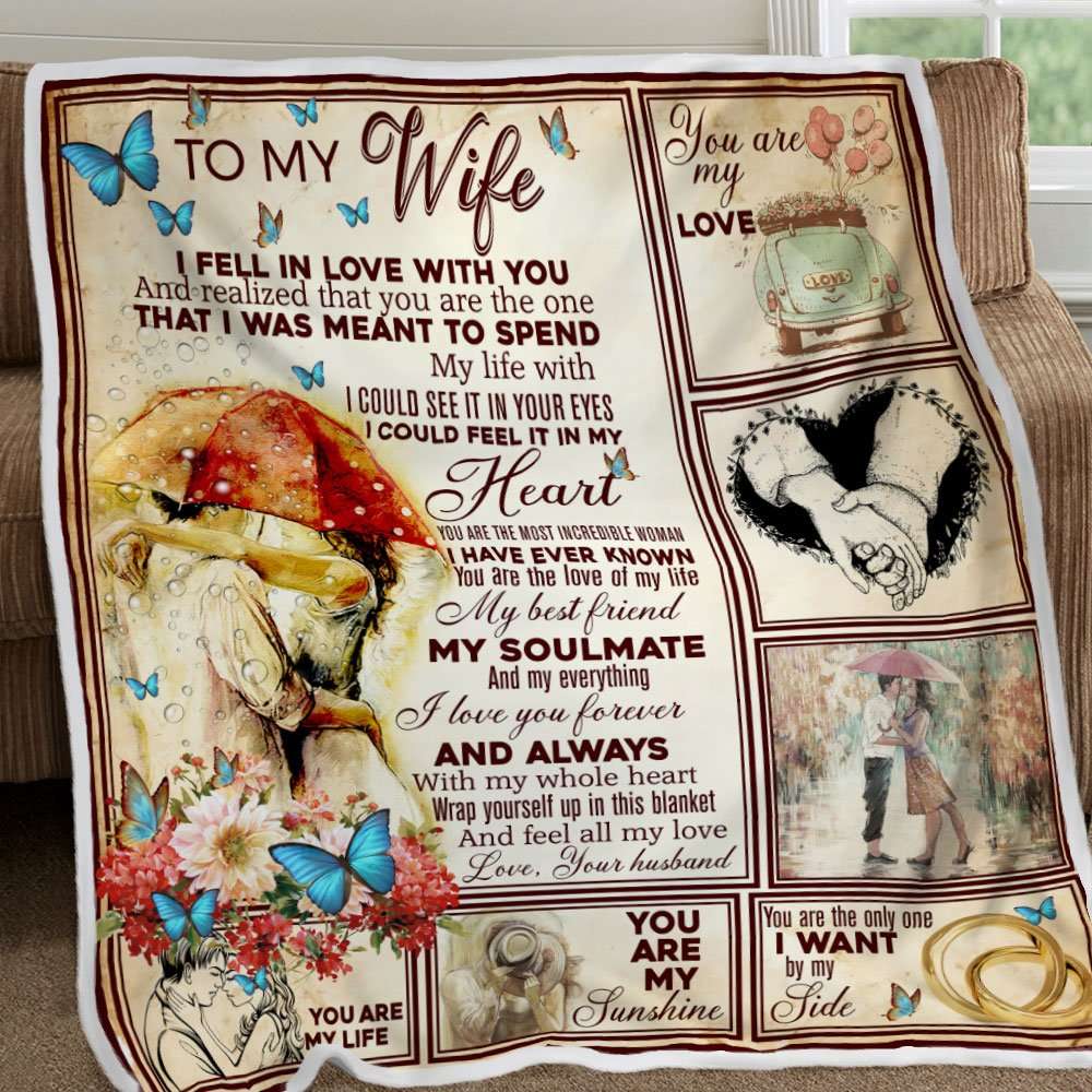 I Could See It In Your Eyes To My Wife Blanket Personalized Gift For Wife