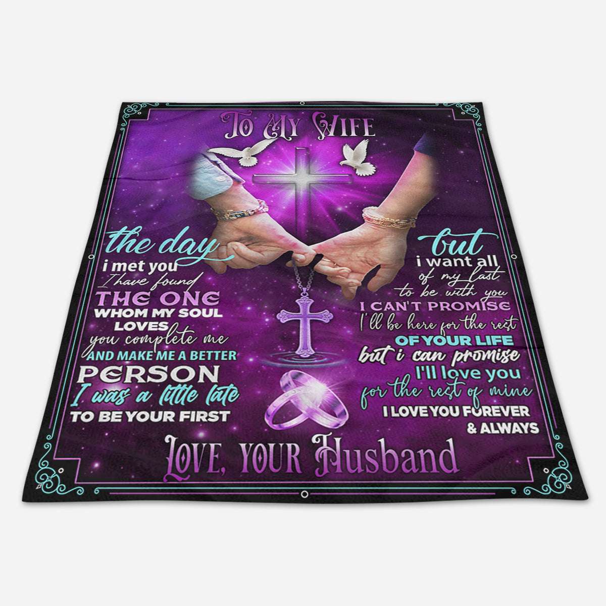 I Have Found The Ong Whom My Soul Loves To My Wife Blanket, Personalized Gift For Wife