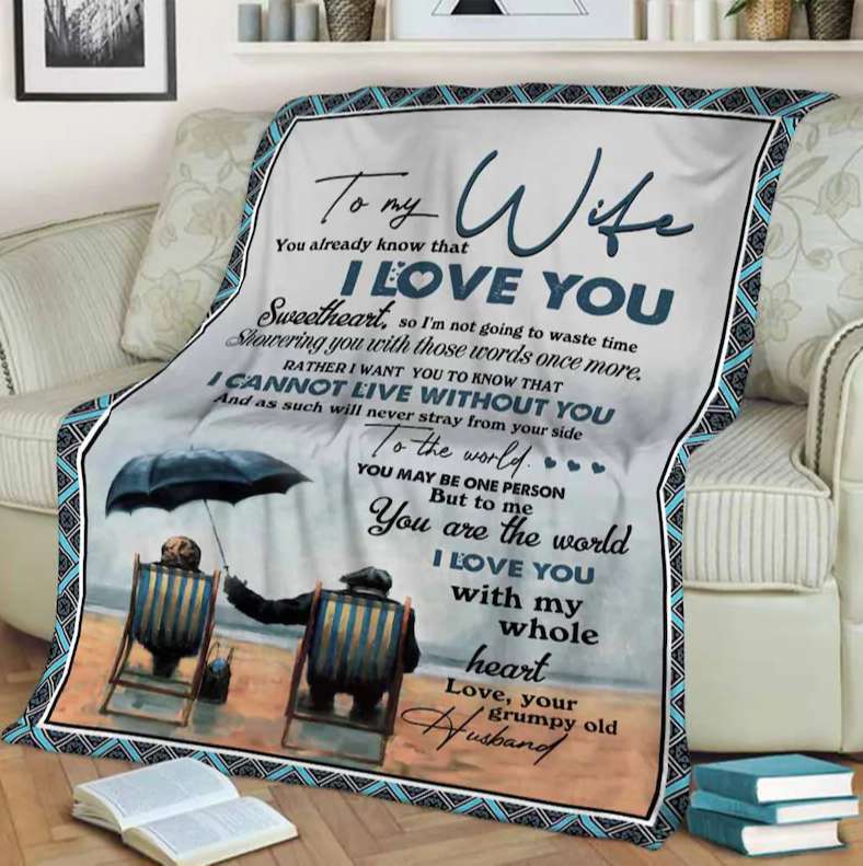 I Love You Sweetheart To My Wife Blanket Personalized Gift For Wife