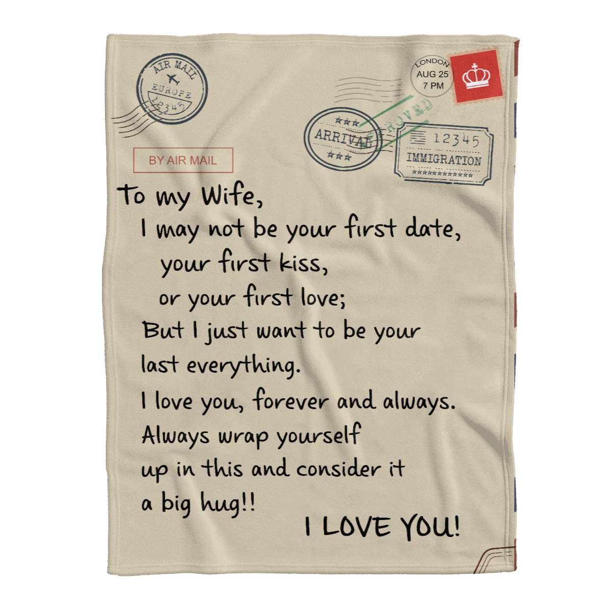 I Want To Be Your Everything To My Wife Blanket, Best Gift For Wife