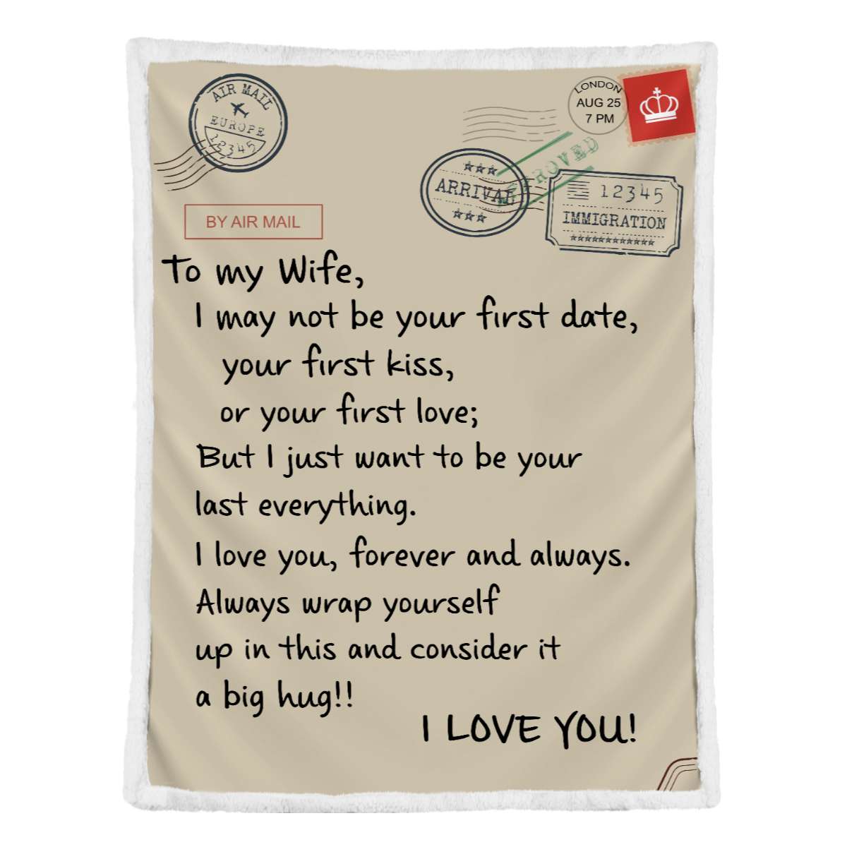 I Want To Be Your Everything To My Wife Blanket, Best Gift For Wife