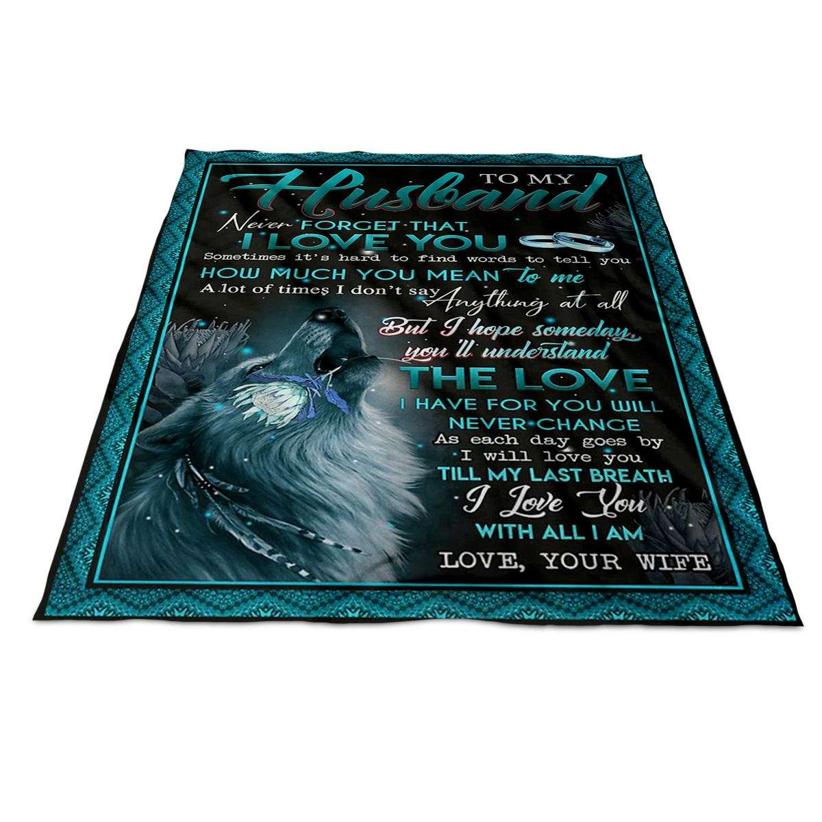 I Will Love You Till My Last Breath To My Husband Blanket Personalized Gift For Husband