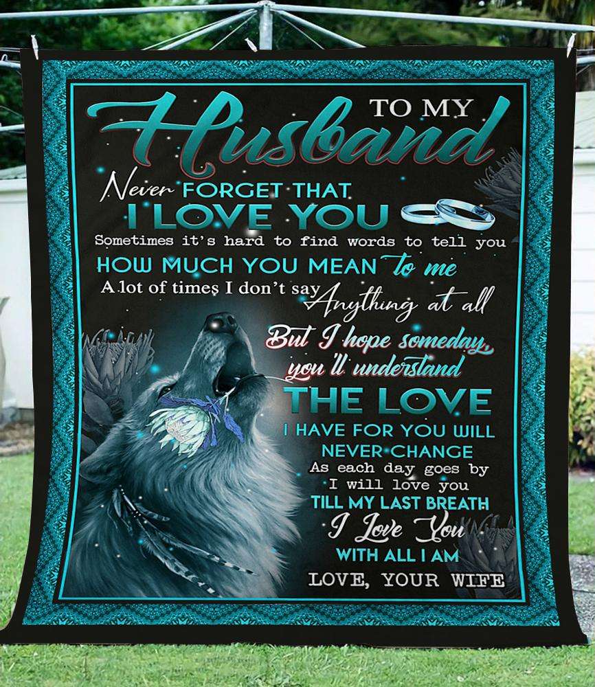 I Will Love You Till My Last Breath To My Husband Blanket Personalized Gift For Husband
