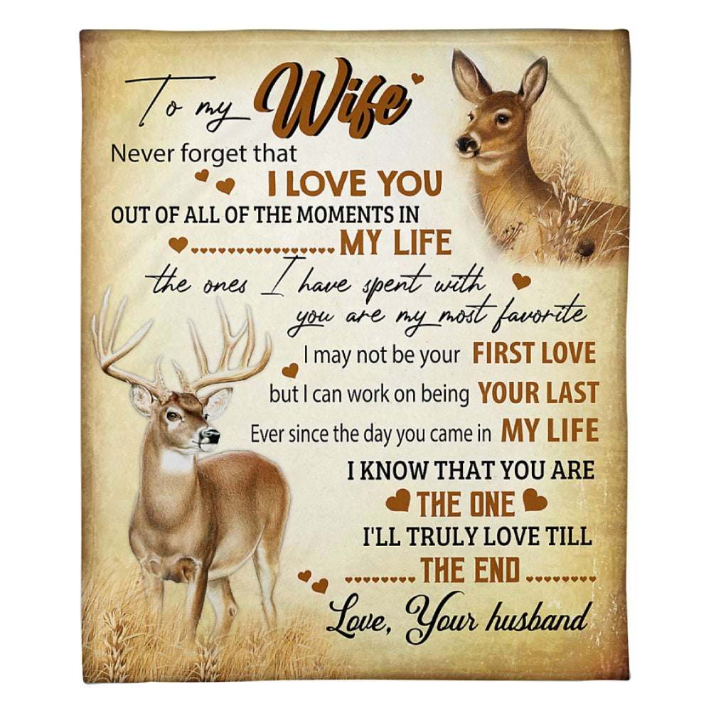 I Will Truly Love Till The End To My Wife Blanket Personalized Gift For Wife