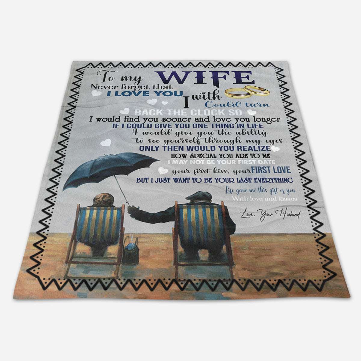 I Would Love You Longer To My Wife Blanket, Personalized Gift For Wife
