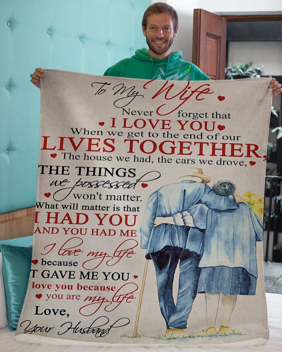 It Gave Me You To My Wife Blanket, Personalized Gift For Wife