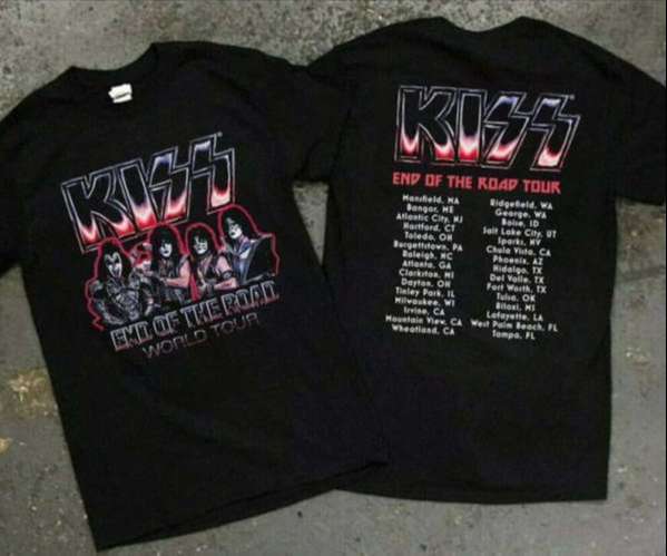 Kiss Band End Of The Road World Tour T-Shirt S-5XL