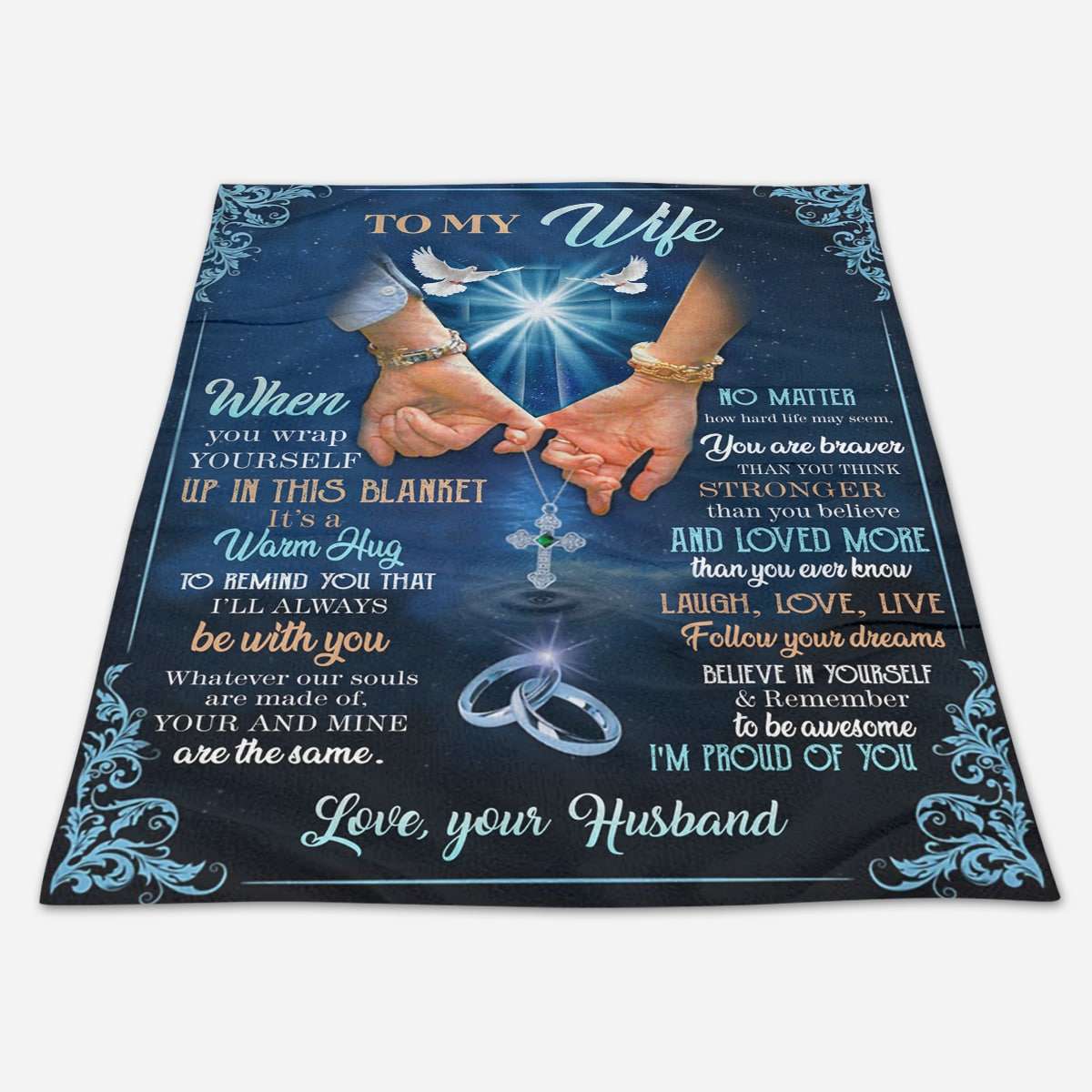 Loved More Than You Ever Know To My Wife Blanket, Personalized Gift For Wife
