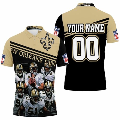 New Orleans Saints 2020 Nfl Season Nfc South Division Winners Champions Great Players Personalized Polo Shirt