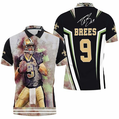 New Orleans Saints Drew Bees Legend Qustyleerback 3d Personalized 3D All Over Print Polo Shirt