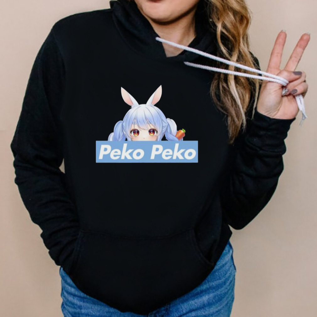 Peko Peko Peeker Holomyth Bunny Hare Girl Hololive Usada Pekora shirt 5 Hoodies