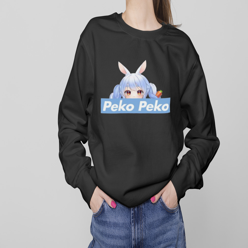 Peko Peko Peeker Holomyth Bunny Hare Girl Hololive Usada Pekora shirt 4 Sweaters