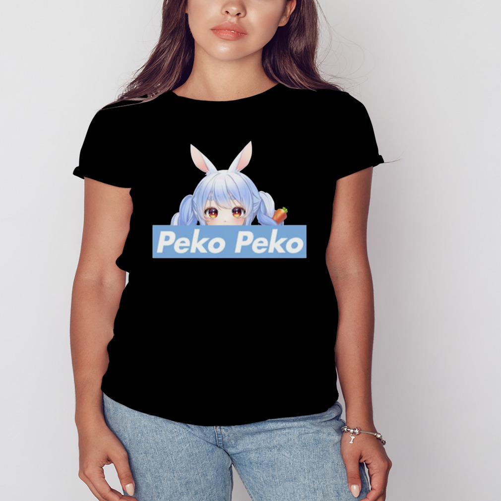 Peko Peko Peeker Holomyth Bunny Hare Girl Hololive Usada Pekora shirt 2 Women's tshirt