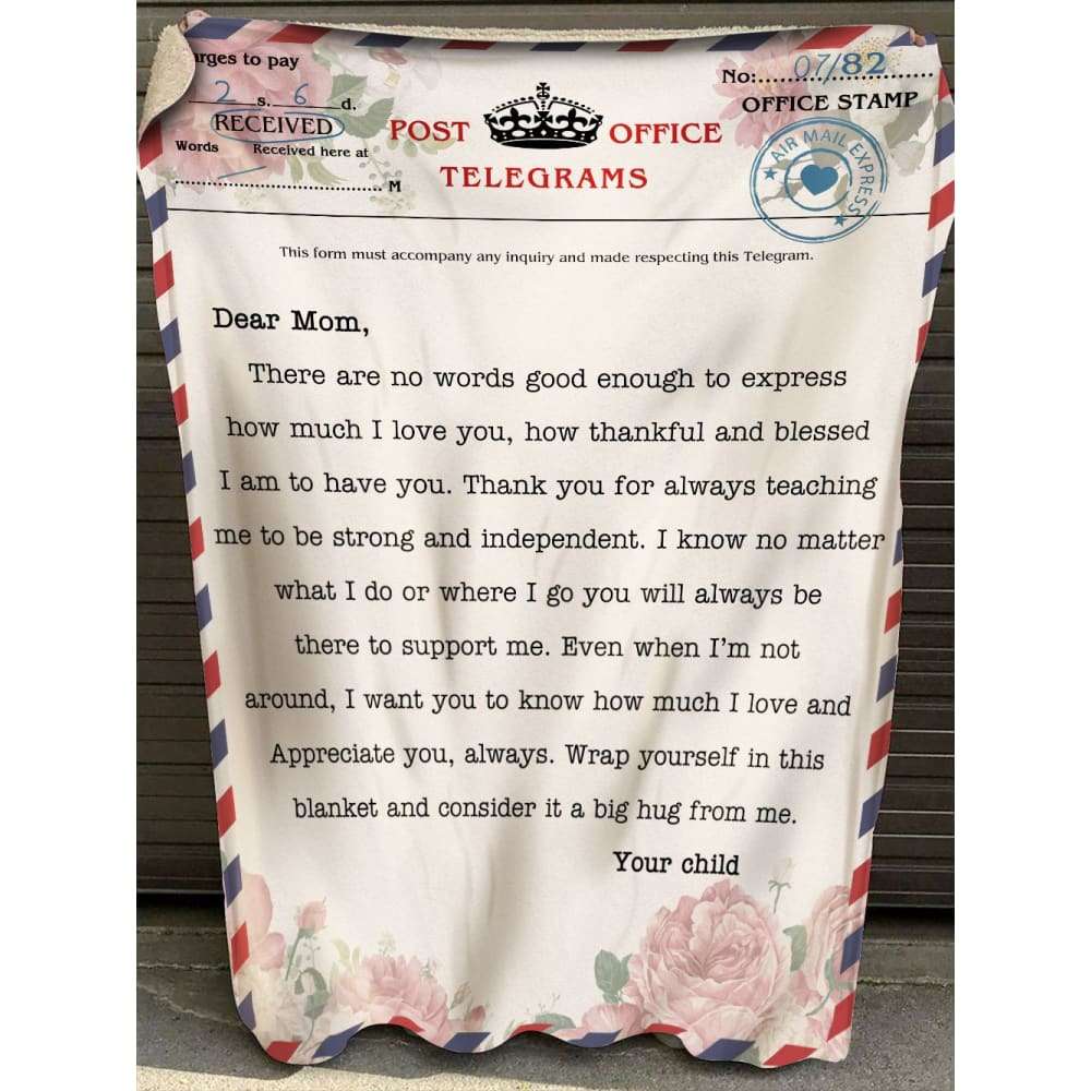 Personalized Blanket Daughter To Mom There Are No Words Enough Letter For Mom Blanket Personalized Blanket Daughter To Mom There Are No Words Enough Letter For Mom Blanket