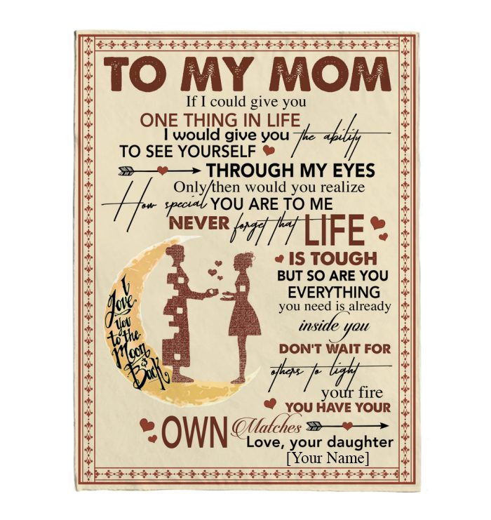 Personalized To My Mom Mothers Day Gift Ideas From Daughter Custom Fleece Sherpa Mink Blanket Personalized To My Mom Mothers Day Gift Ideas From Daughter Custom Fleece Sherpa Mink Blanket